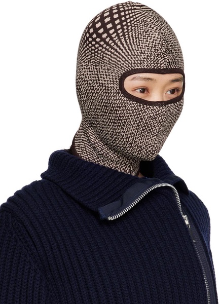 Off-White & Brown Optical Balaclava