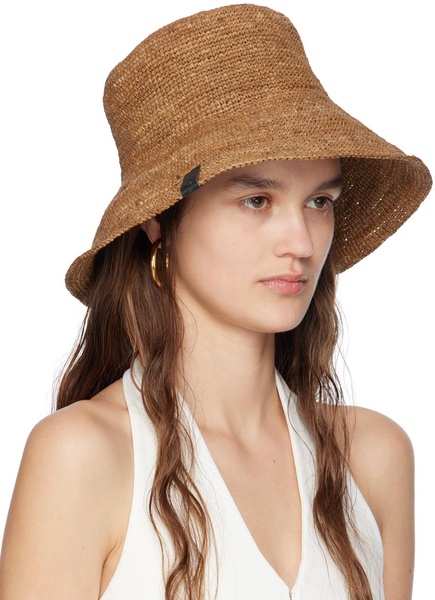 Brown Jade Rollable Beach Hat