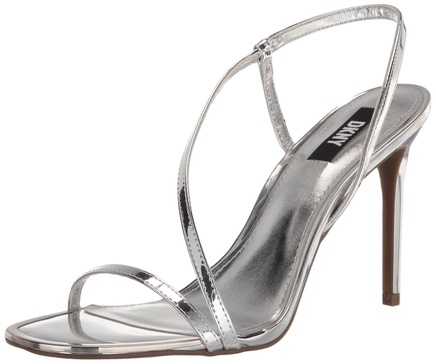 DKNY Women's Open Toe Diaganol Strap Fashion Pump Heel Heeled Sandal