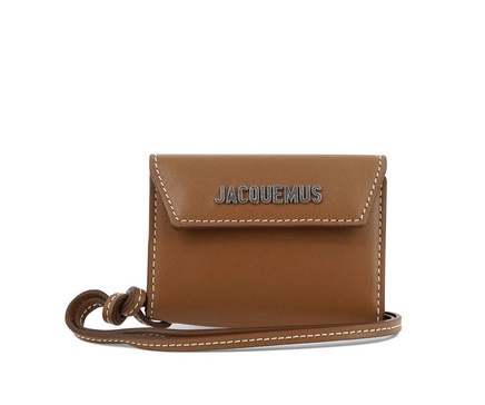 Jacquemus Logo Lettering Neck Strapped Wallet