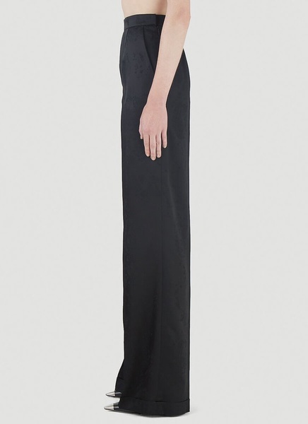 Saint Laurent Wide-Leg Baroque Jacquard Pants