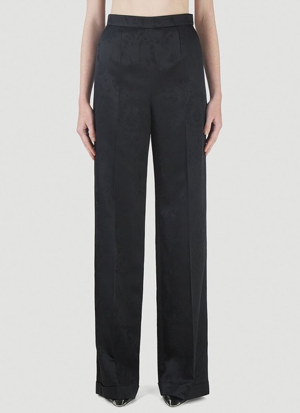 Saint Laurent Wide-Leg Baroque Jacquard Pants