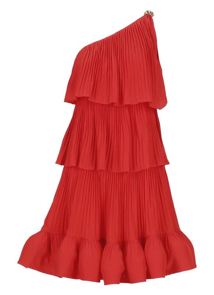 Lanvin Ruffled Asymmetric One-Shoulder Dress