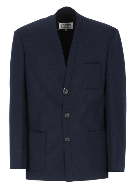 Maison Margiela Collarless Tailored Stitch Jacket