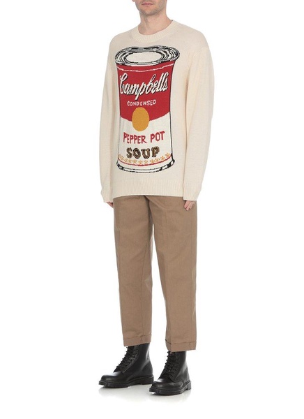 Junya Watanabe MAN X Andy Warhol Soup Intarsia Sweater