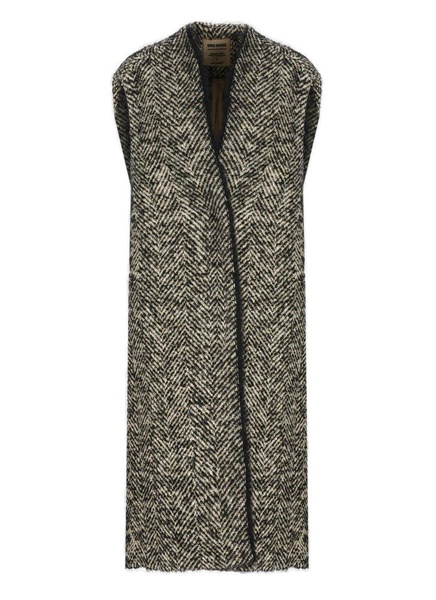 Uma Wang Middleton V-Neck Sleeveless Coat