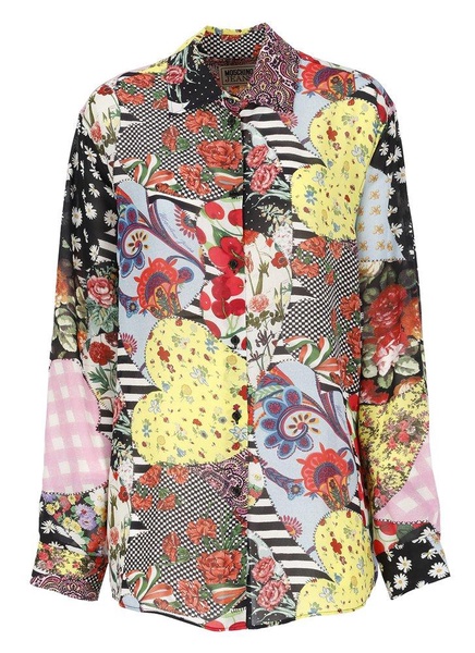 Moschino Jeans Pattern Printed Long-Sleeved Shirt