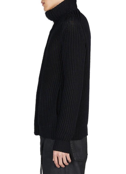 Ann Demeulemeester Frans Zipped Knitted Cardigan