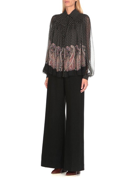 Etro High-Waist Wide-Leg Trousers