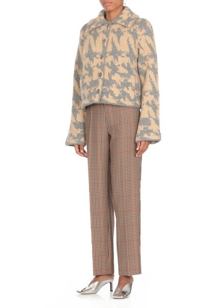 Dries Van Noten Jacquard Buttoned Cropped Cardigan