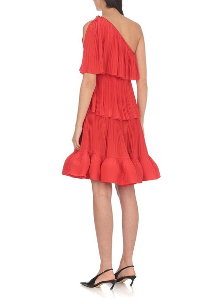 Lanvin Ruffled Asymmetric One-Shoulder Dress