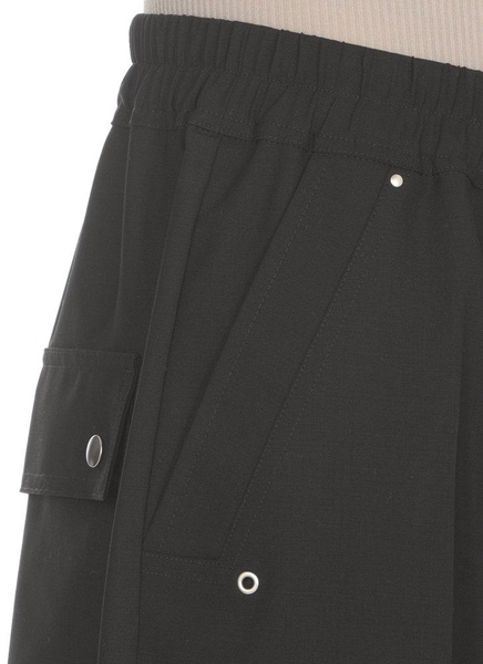 Rick Owens Drawstring Geth Belas Stretched Wide-Leg Trousers