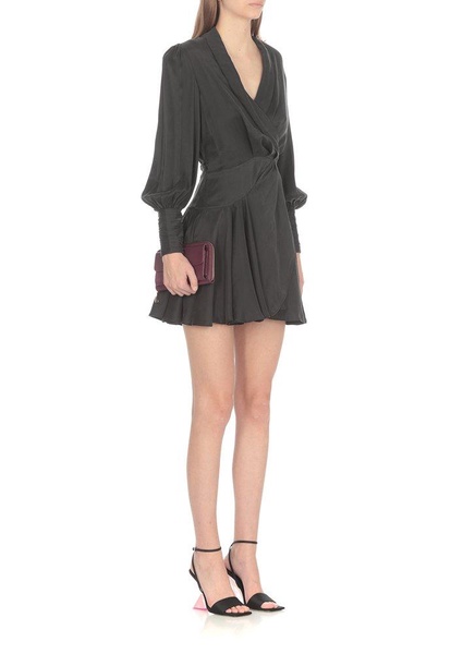 Zimmermann V-Neck Wrapped Mini Dress