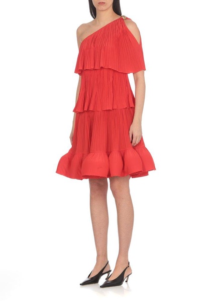 Lanvin Ruffled Asymmetric One-Shoulder Dress