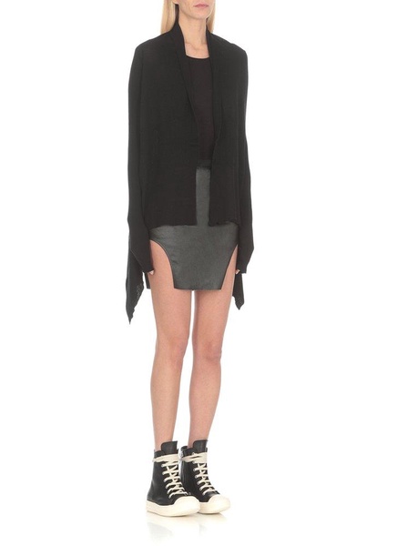 Rick Owens Asymmetric Knitted Cardigan