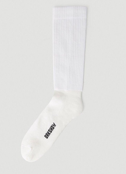 Rick Owens DRKSHDW Slogan Embroidered Socks