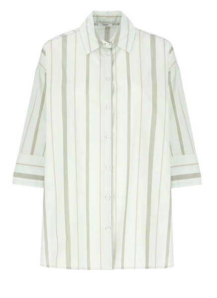 Peserico Striped Button-Up Shirt