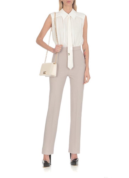 Elisabetta Franchi Tie-Detail Sleeveless Jumpsuit