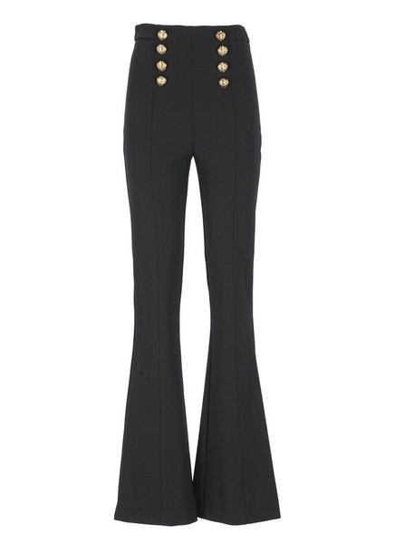 Elisabetta Franchi Double-Breasted High-Waist Flared Trousers