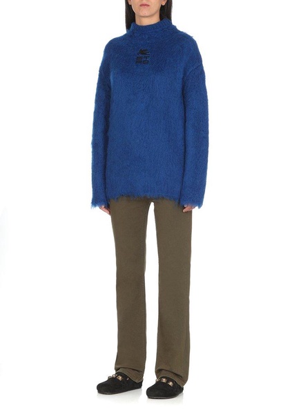 Etro Logo Embroidered Turtleneck Jumper