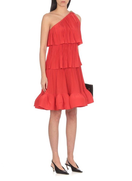 Lanvin Ruffled Asymmetric One-Shoulder Dress