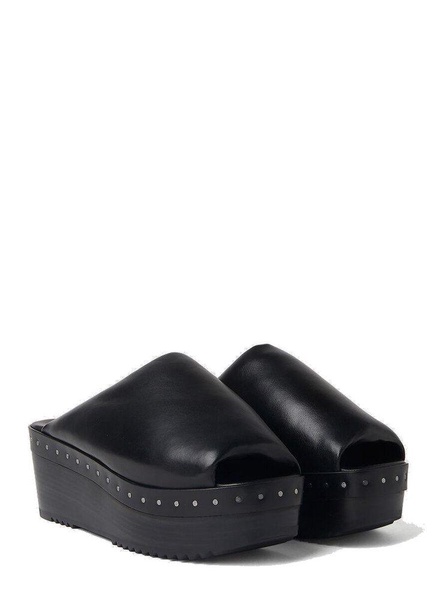 Rick Owens Sabot Open-Toe Platform Mules