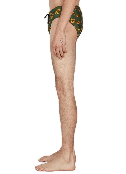 Vivienne Westwood Numerical Printed Swim Briefs