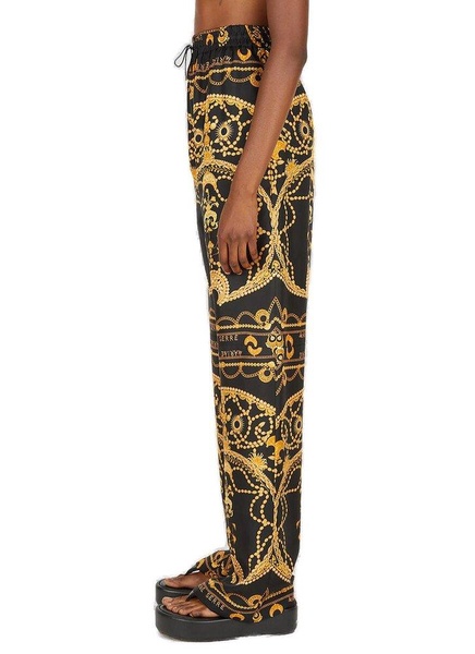 Marine Serre Ornament Jewellery-Printed Drawstring Trousers