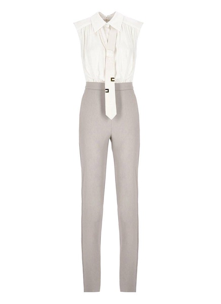 Elisabetta Franchi Tie-Detail Sleeveless Jumpsuit