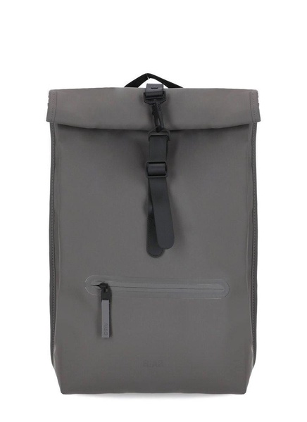 Rains Rolltop Rucksack Logo-Debossed Backpack