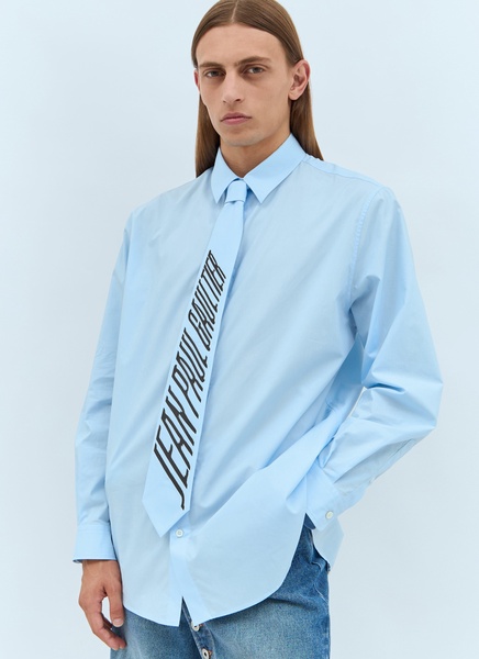 Jean Paul Gaultier Men Logo-Print Tie Shirt