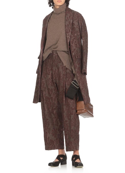 Uma Wang Pattern Jacquard Straight-Leg Trousers