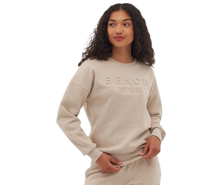 Women's Avyanna Deboss Logo Crew Neck Sweatshirt