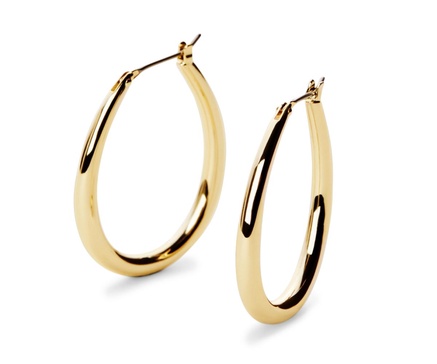 Gold Hoop Earrings - Cuidado