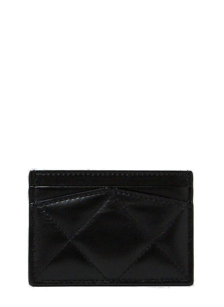 Alexander McQueen Quilted Skull Stud Cardholder