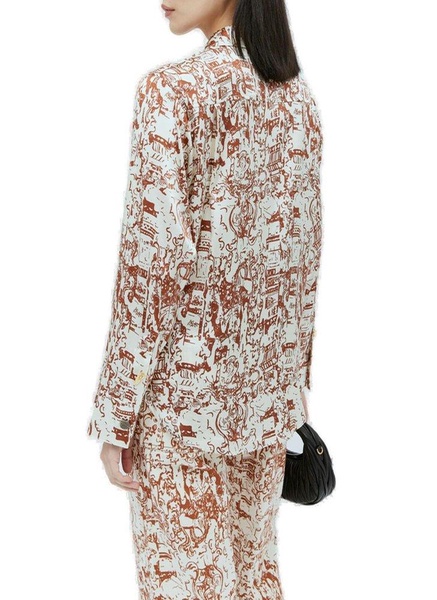 Rejina Pyo Kora Printed Button-Up Blouse