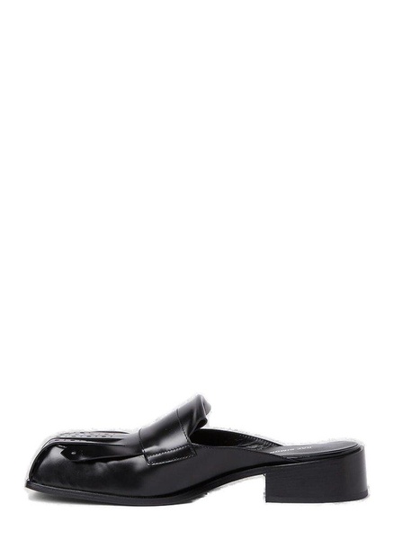 Raf Simons Brogue Square-Toe Mules