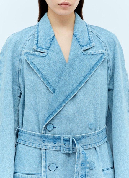 Dries Van Noten Denim Trench Coat