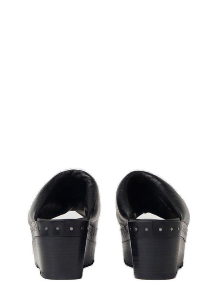 Rick Owens Sabot Open-Toe Platform Mules