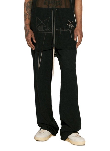 Rick Owens X Champion Logo-Embroidered Drawstring Trousers