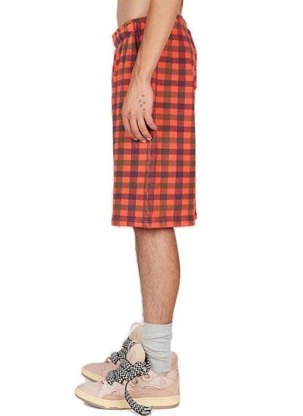 Erl Checked Mid-Rise Bermuda Shorts