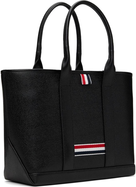 Black Pebble Grain Small Tool Tote