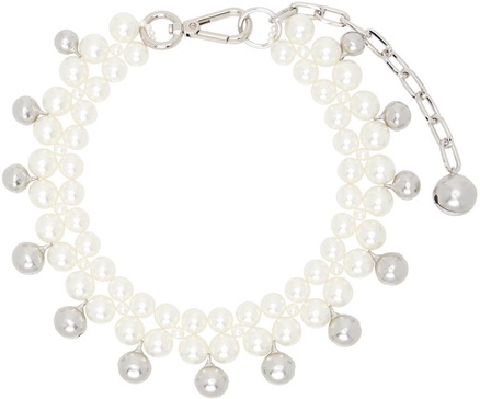 White Bell Charm Necklace