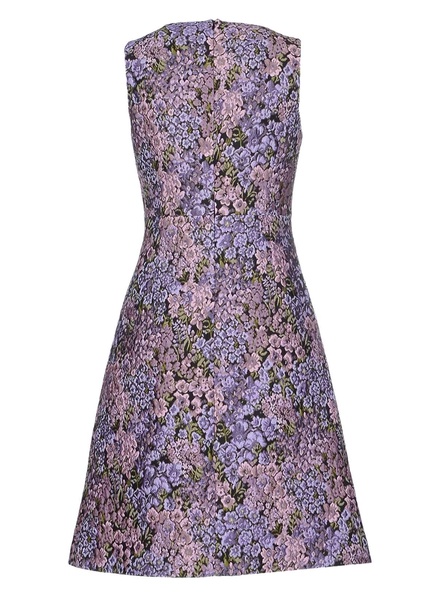 New MICHAEL KORS Jacquard Lilac Floral Design Dress size 12