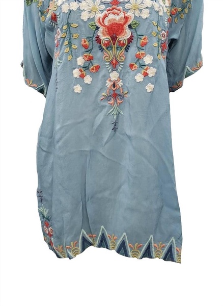 women's tamaya tunic in sky blue