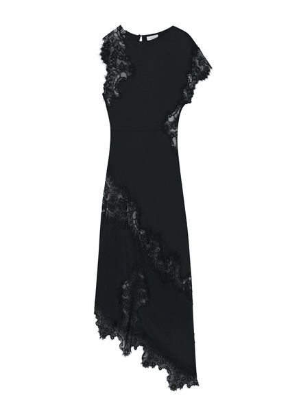 Alessia Satin and Lace Maxi Dress