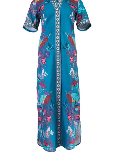 sav maxi dress in mediteranean