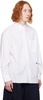 White Significant Button Long Sleeve Shirt