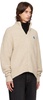 Beige TRS Tag 01 Zip-Up Sweater