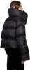 Black Funnel Neck Down Jacket